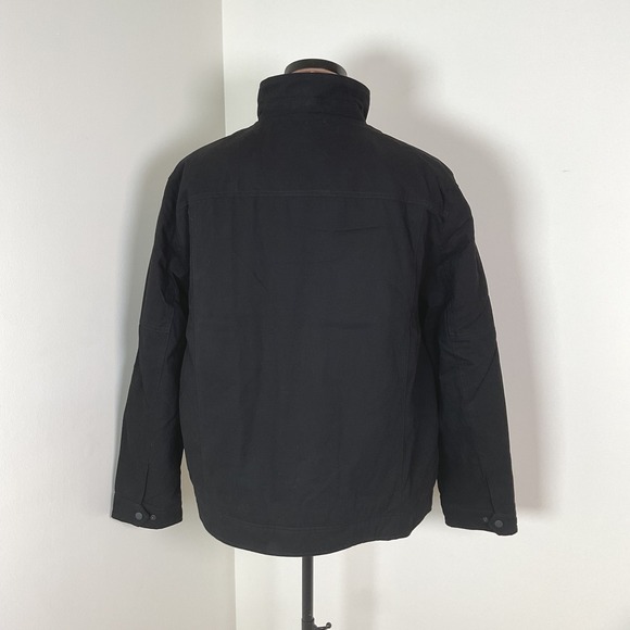 Levi Strauss Mens Black Full Zip Quilted Lined Work Utility Jacket XL - Picture 6 of 10